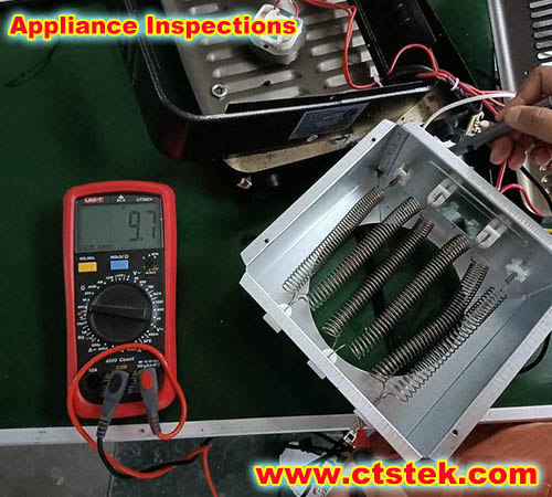 electric fan shipment inspection